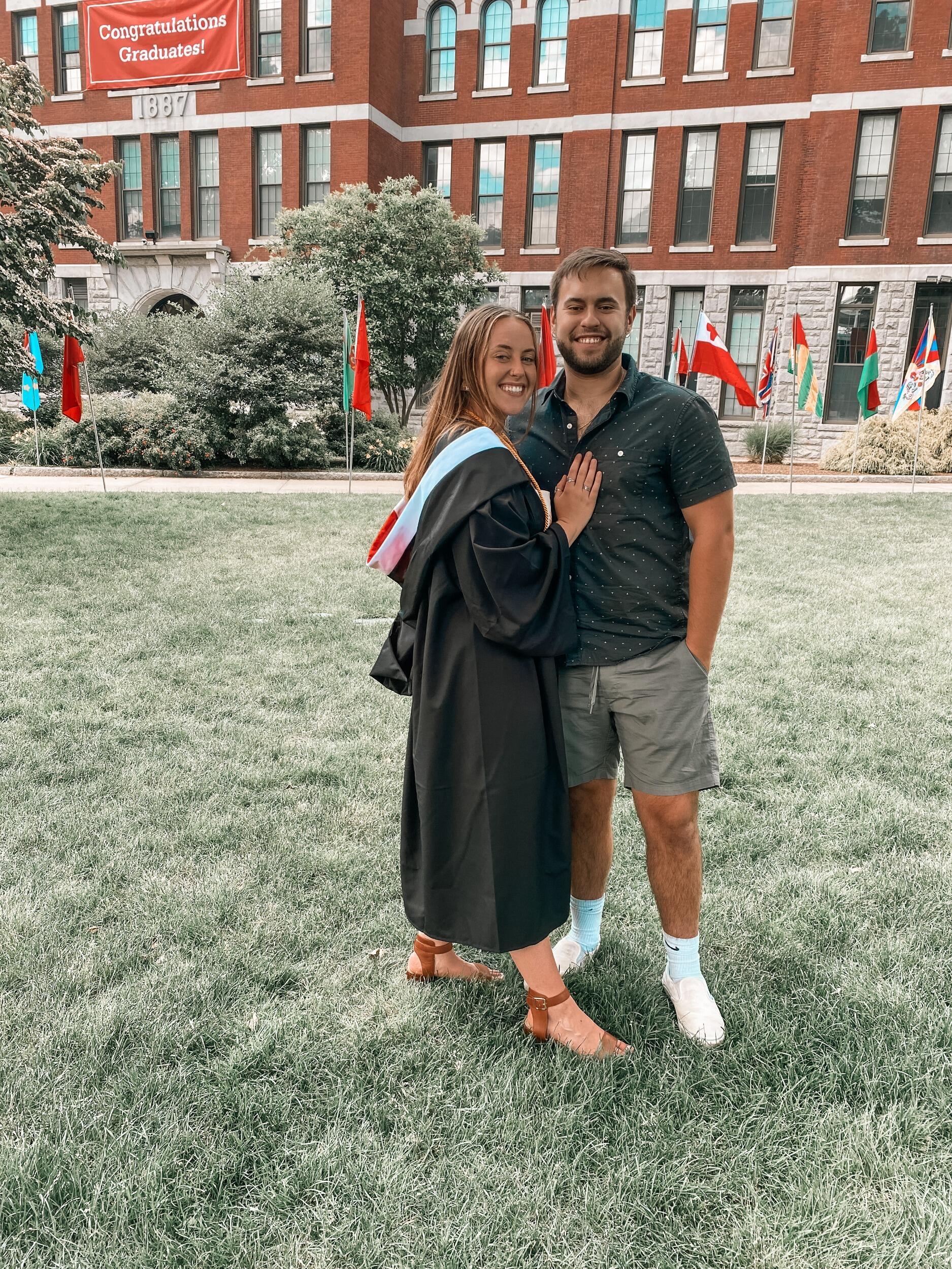 Bailey and Nicko went to college in Massachusetts. Bailey graduated with a degree in Environmental Science and Nicko graduated with a degree in Criminal Justice. 