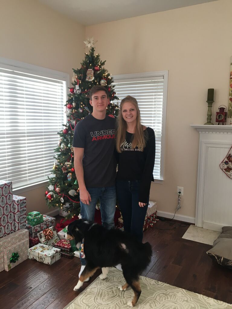 We started dating! This is a photo from our first Christmas