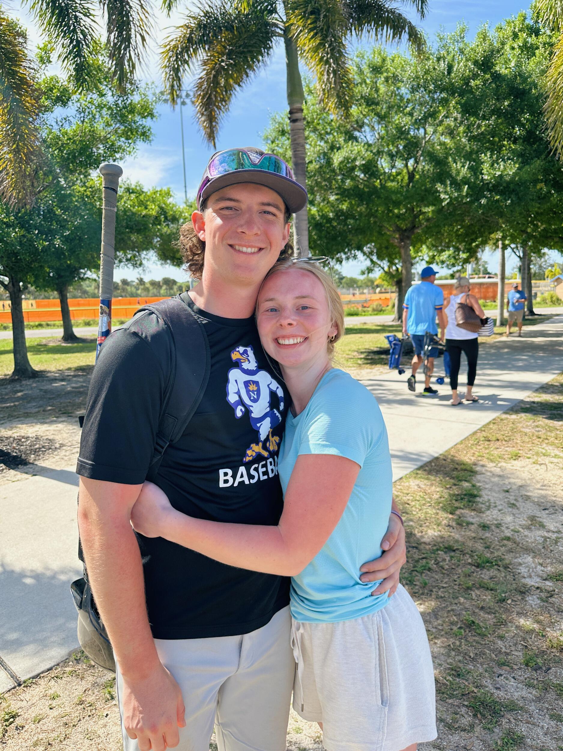 Supporting Jackson in Florida for spring training