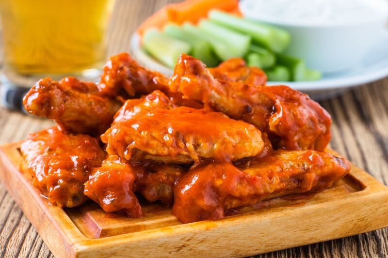 Tailgate themed party ideas - chicken wings