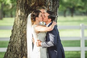 blush bouquet bridal blue warner erika jake inn kiss hall