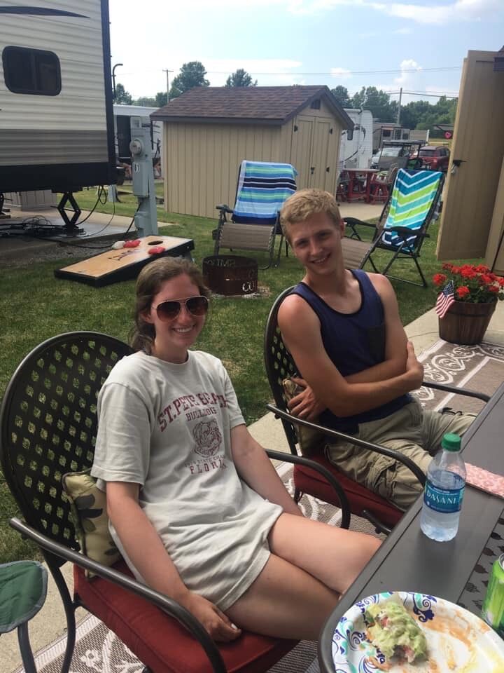 After Ethan graduated high school, a lot of time was spent at the lake before he started college!