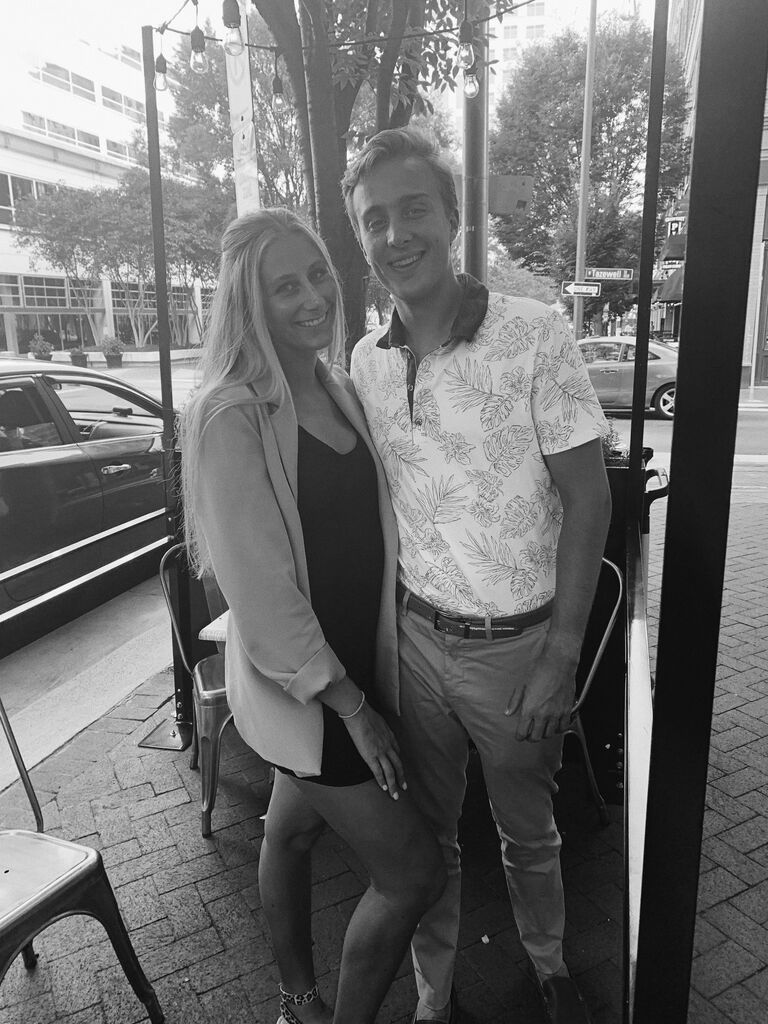 Two years together! Celebrated at their favorite Italian restaurant in Norfolk - Luce.