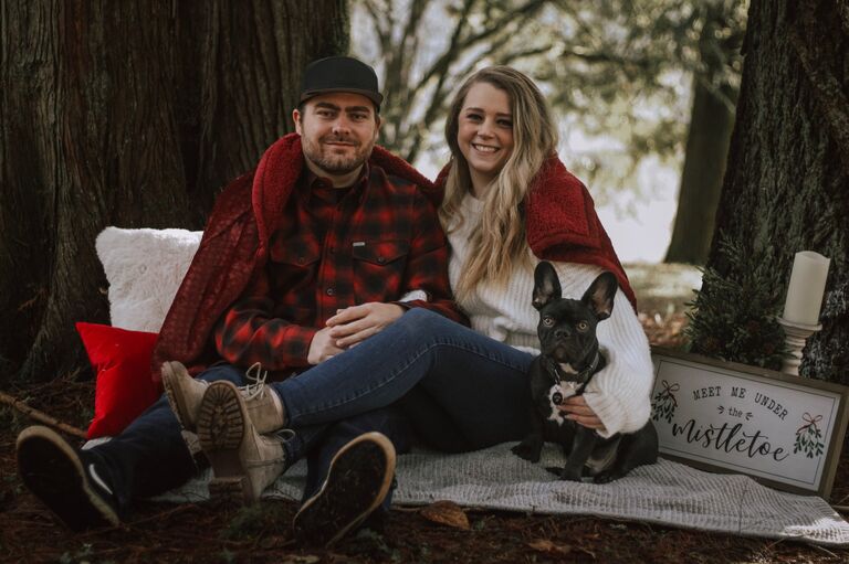 Our First official Christmas card picture 