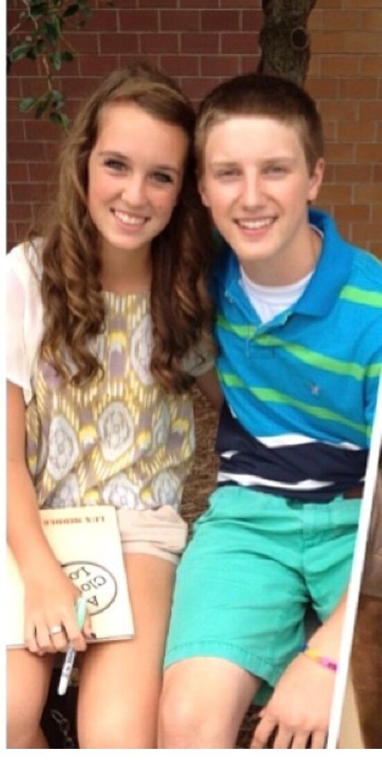 Our first photo together on the last day of 7th grade at Lux Middle School, where it all began!!
