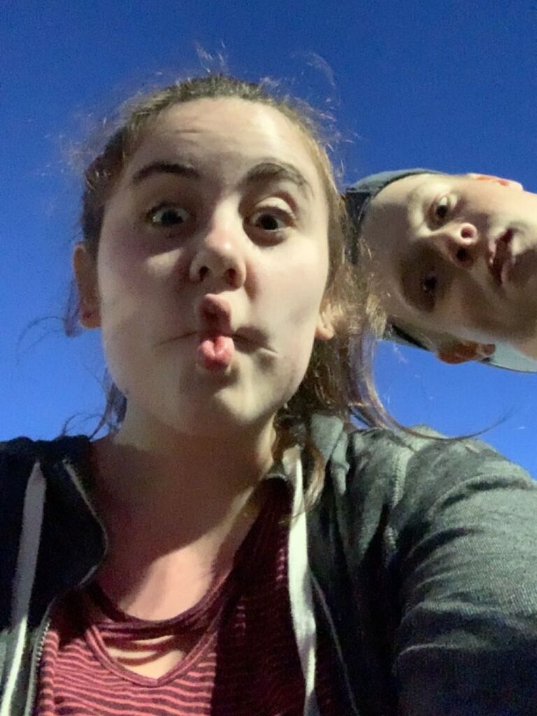 During the summer of 2020, youth group started meeting again in person. Hayden and Kendra saw each other more since they were both heavily involved there. This very attractive picture is their first selfie together!