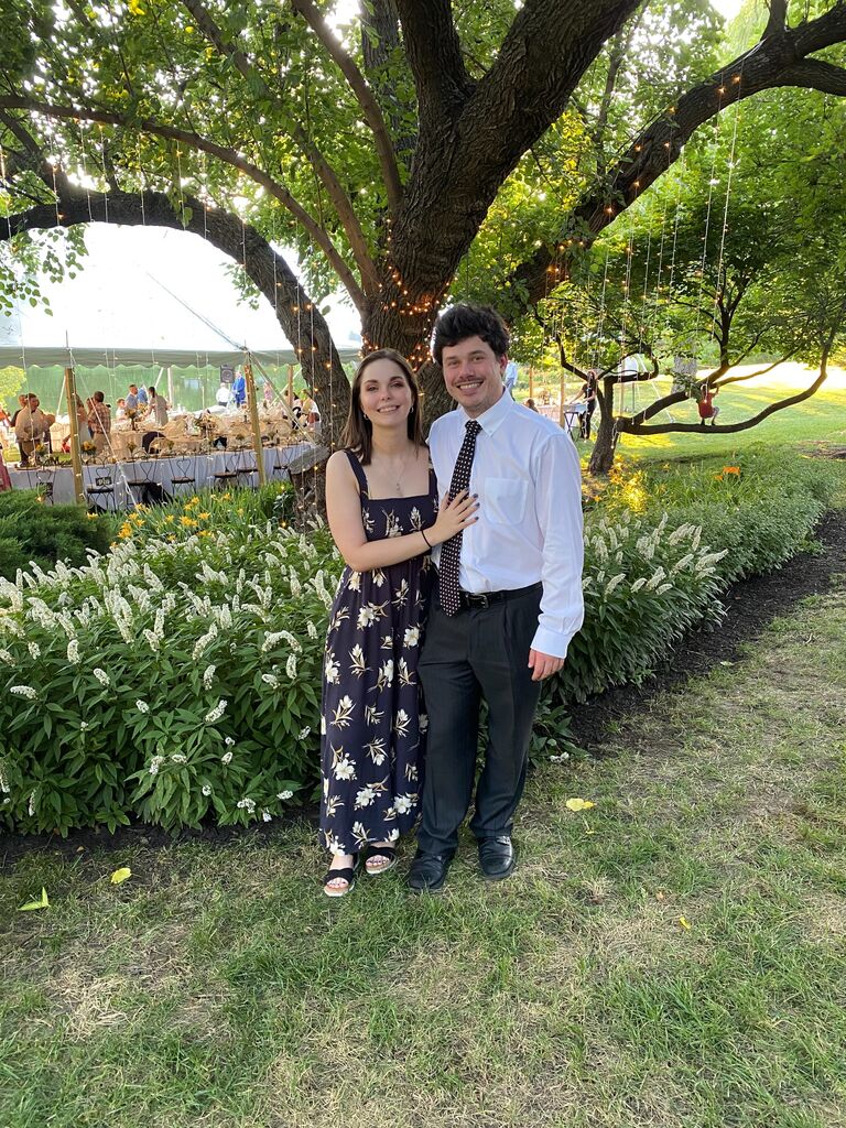 Attended a friend's wedding together. 