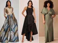 Three modern mother-of-the bride dress options