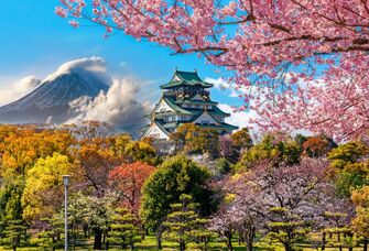 View of  Osaka Castle Park, Osaka Japan