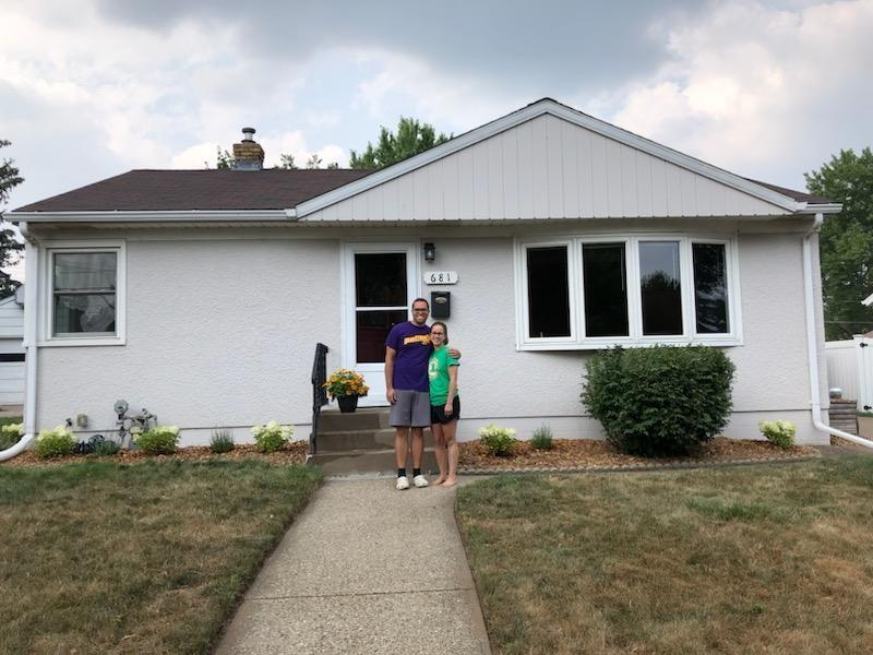 On July 22nd of 2021 we closed on our first home in St. Paul!