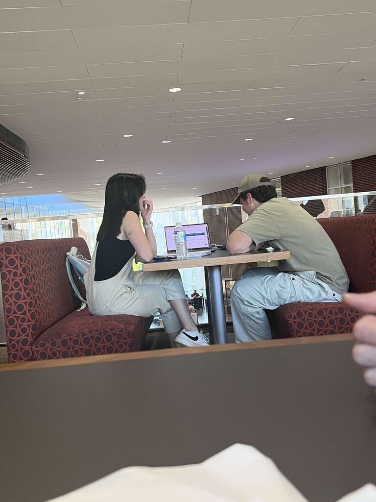 First date at the library.