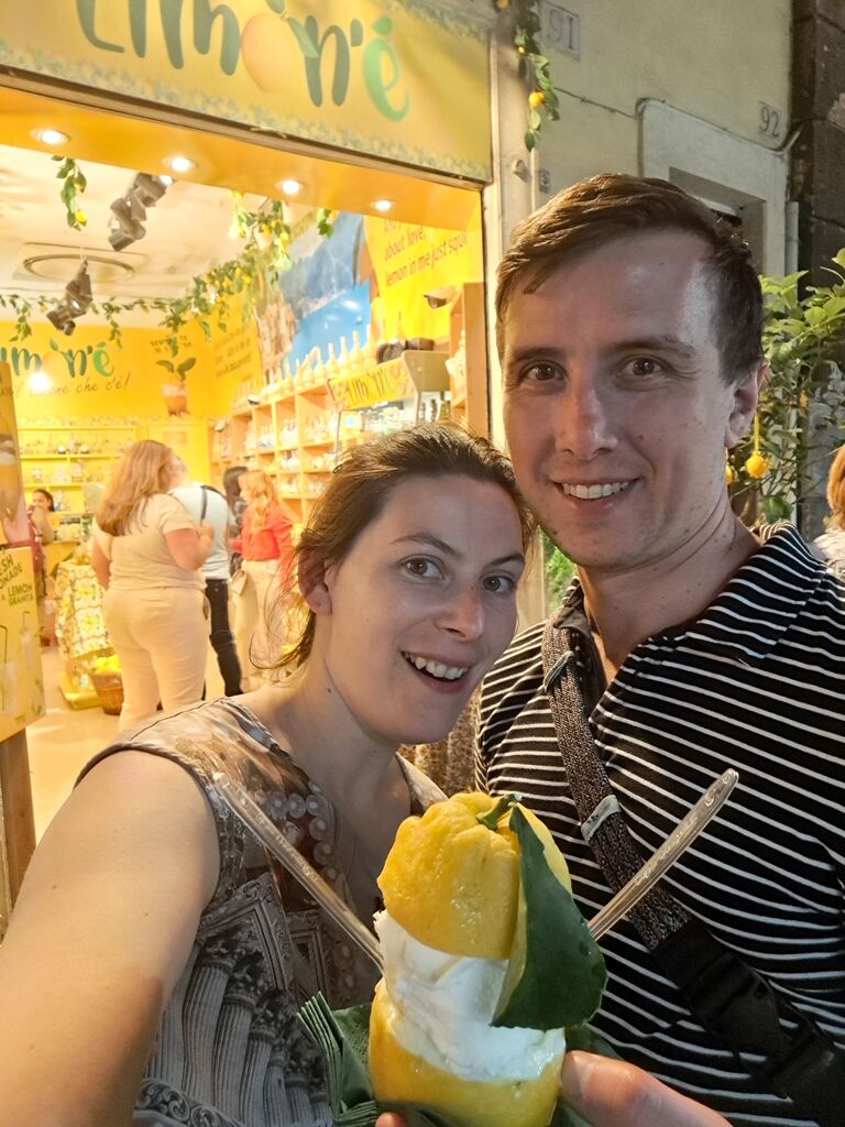 Lemon Sorbet in Rome
