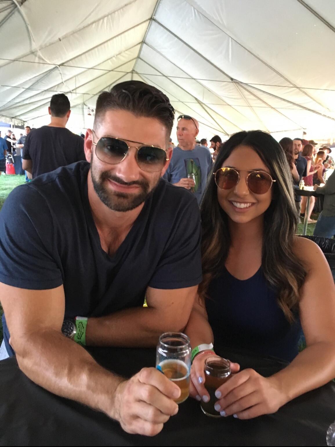 Our first date at the Blues & Brews festival