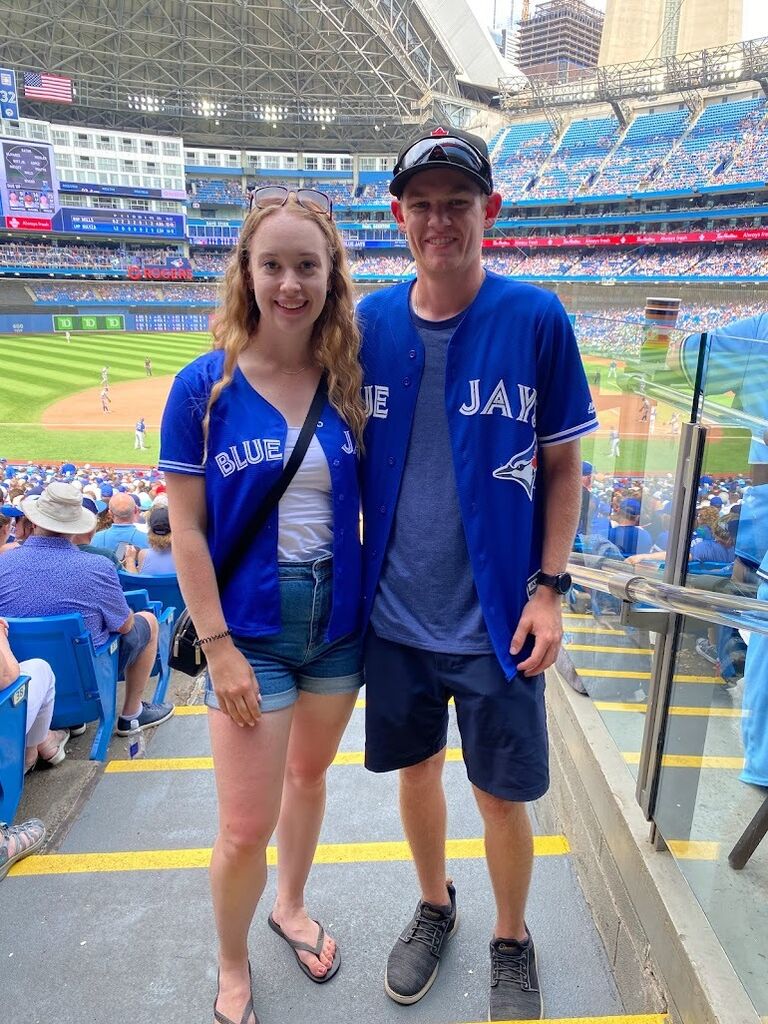 Our first Toronto Blue Jays game!