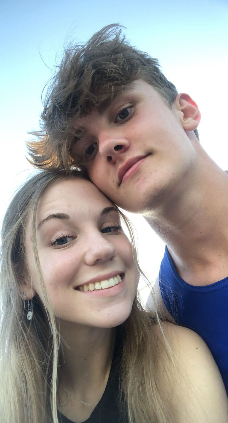 Surprising Ethan at one of his track meets
