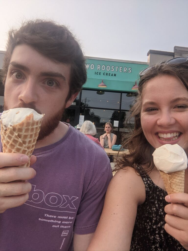 ate lots of ice cream... 