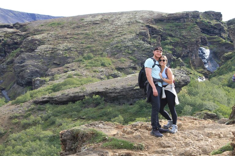 We continued to travel the world together -  hiking in Iceland!