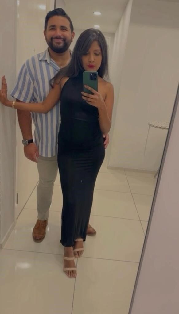 Before we went out to Marini's for date night!