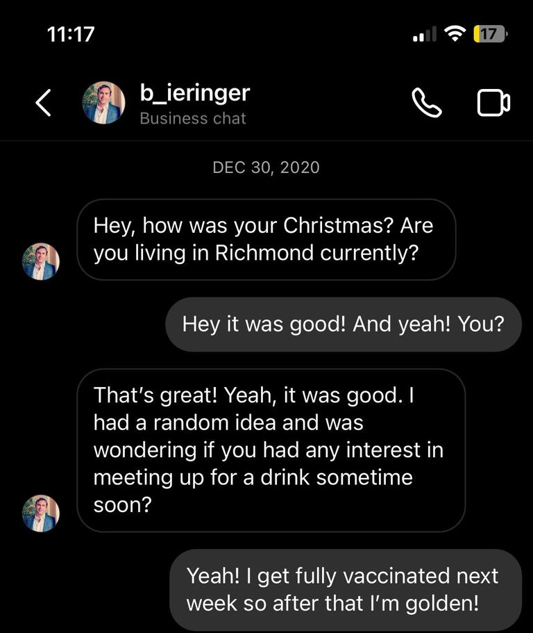 The DM that started it all.