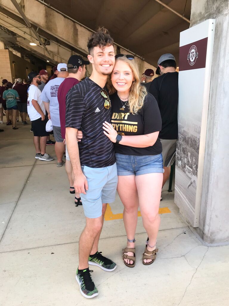 After formal & a few dates to Zachry Engineering Building, we started dating!