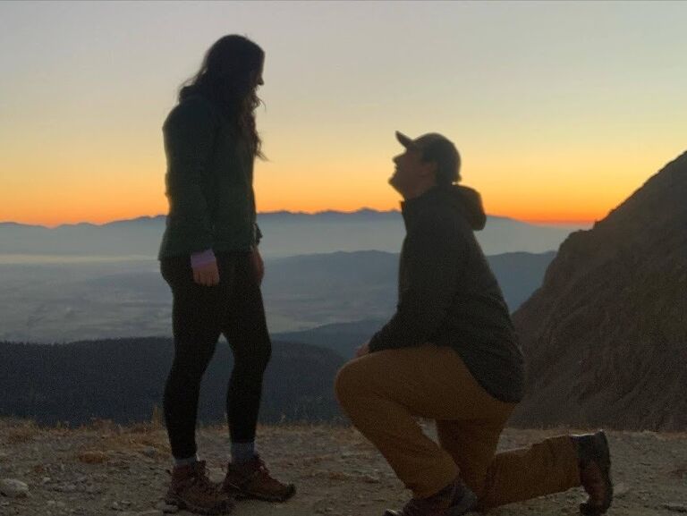 Another sunrise hike to Sacajawea Peak.... This time ending with a PROPOSAL!