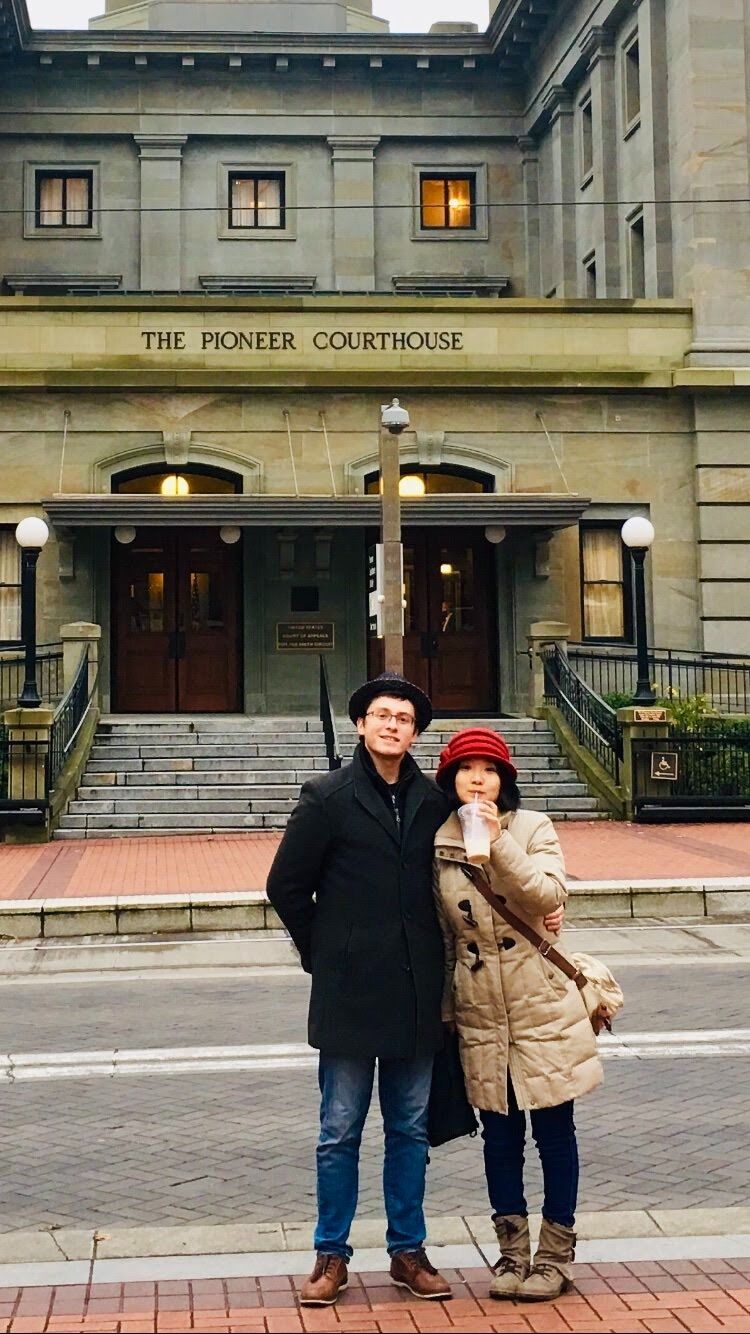 First road trip together! We drove all the way to Portland