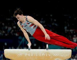 Stephen Nedoroscik at the 2024 Olympics mens gymnastics final