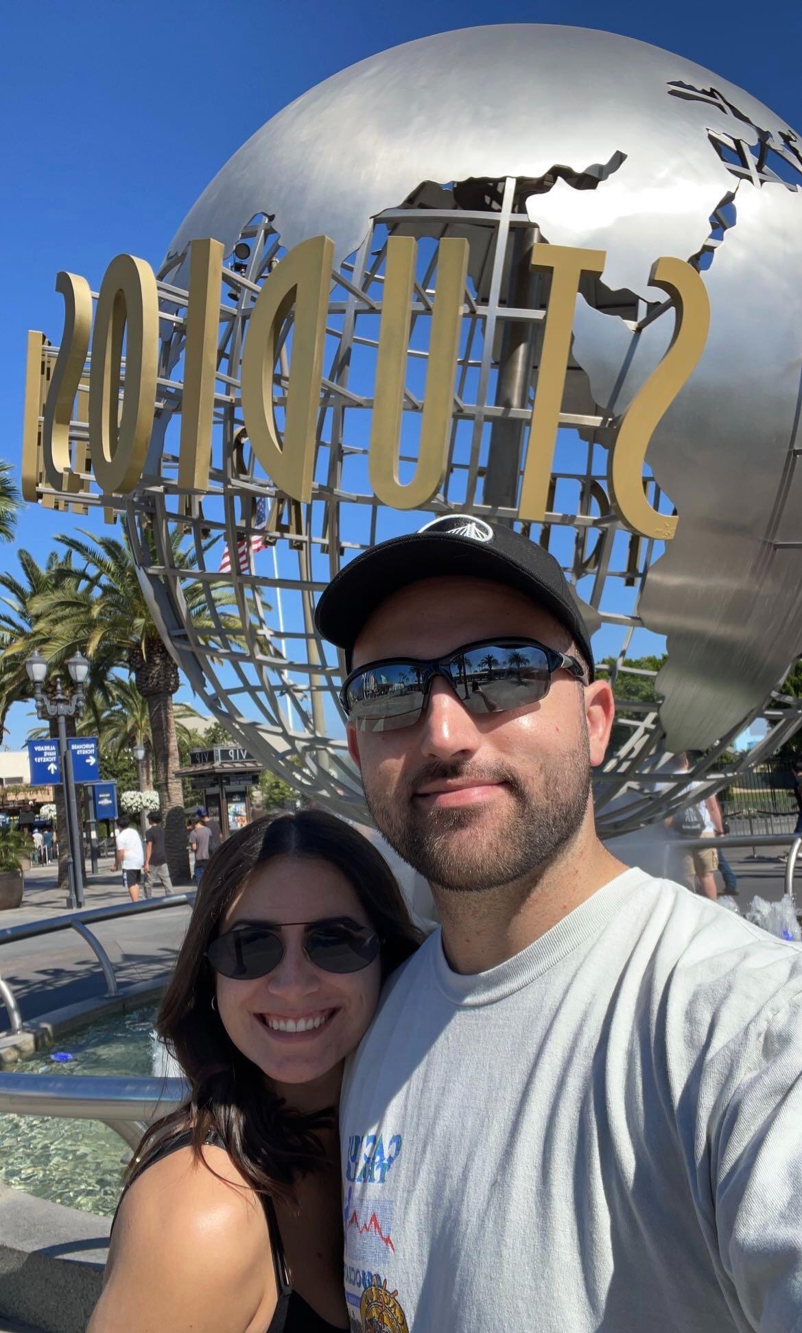 Celebrating their 1st Anniversary at Universal Studios Fright Fest. 