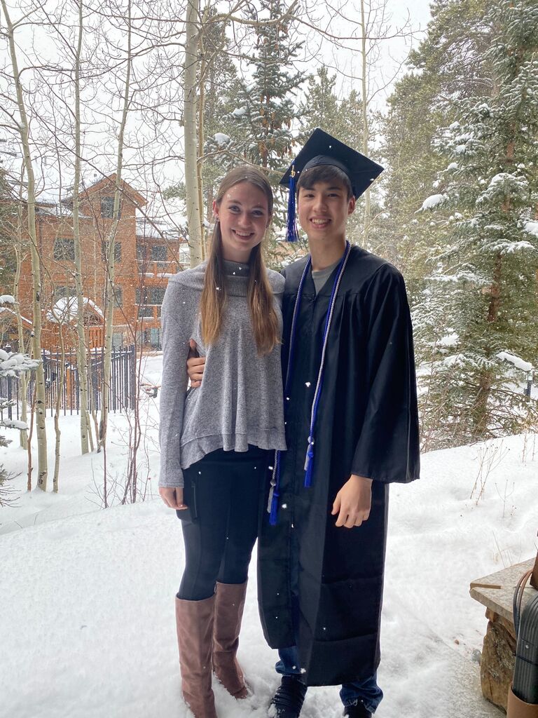 Nicholas graduated from UCCS! Due to covid there was no big graduation ceremony but we celebrated with his family in Breck!
