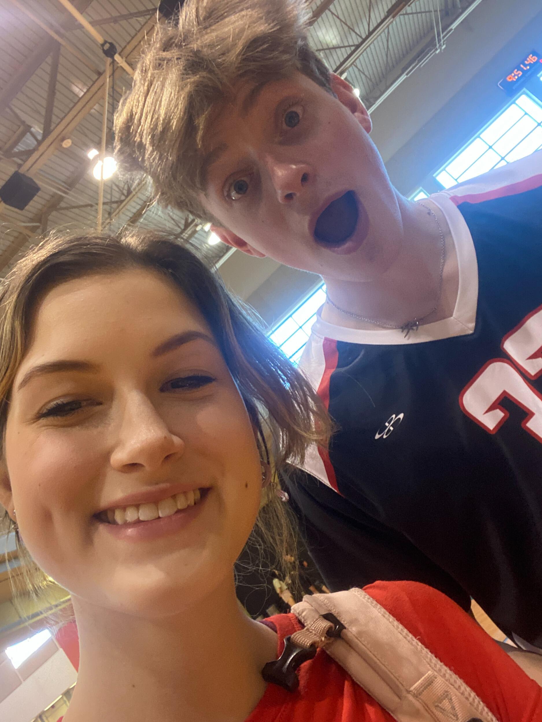 Our first volleyball game together at UTSA, this was also the day Tanner asked me out on our first date