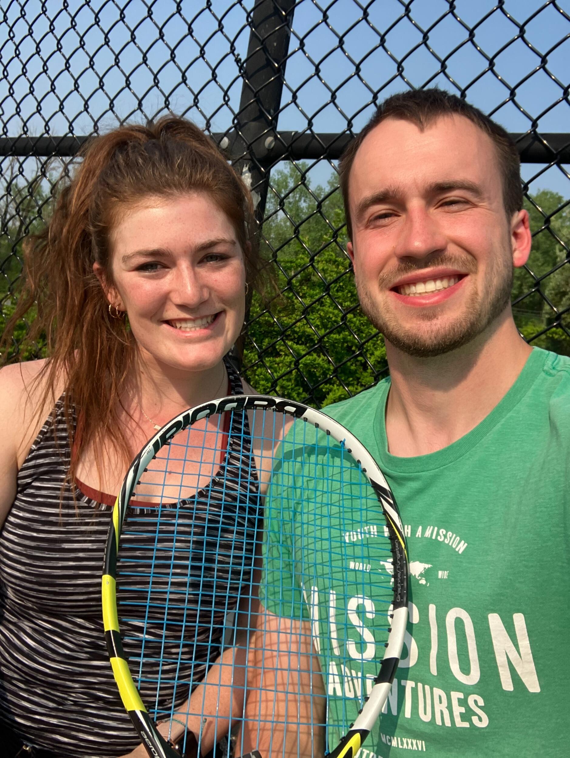 We played tennis, ate chimichangas, went for a walk, and David made his first appearence in Lily's BeReal.