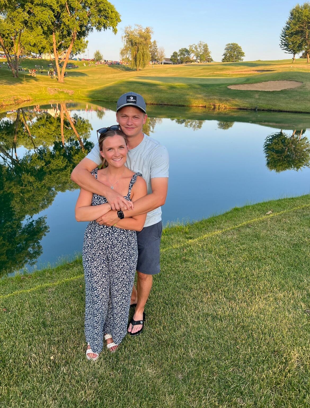 4th of July at the Country Club. I didn't know it yet... but this was our last photo together before our engagement. 