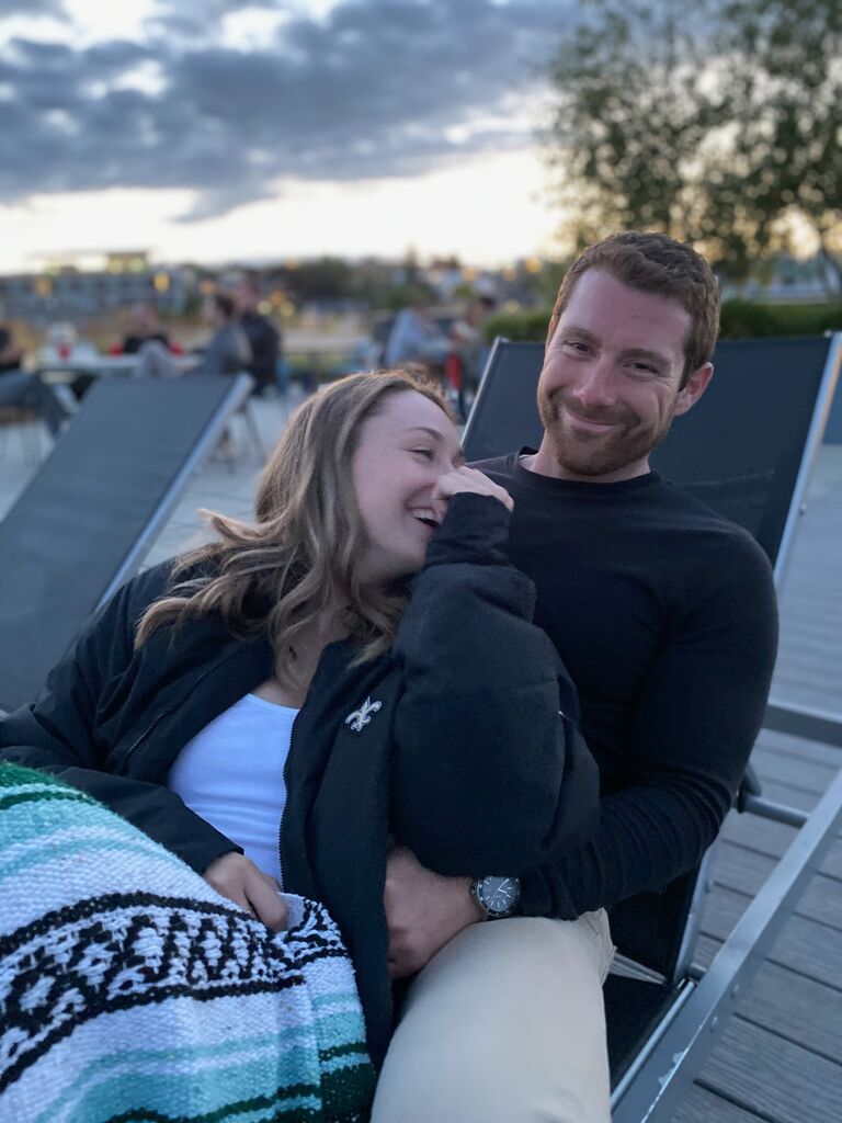 Our first picture as a couple!