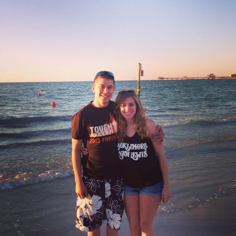 Our first trip together! We went to Clearwater Beach to visit Aunt Sheryl.