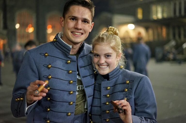 We celebrated our first West Point Christmas Dinner together. The first of many!