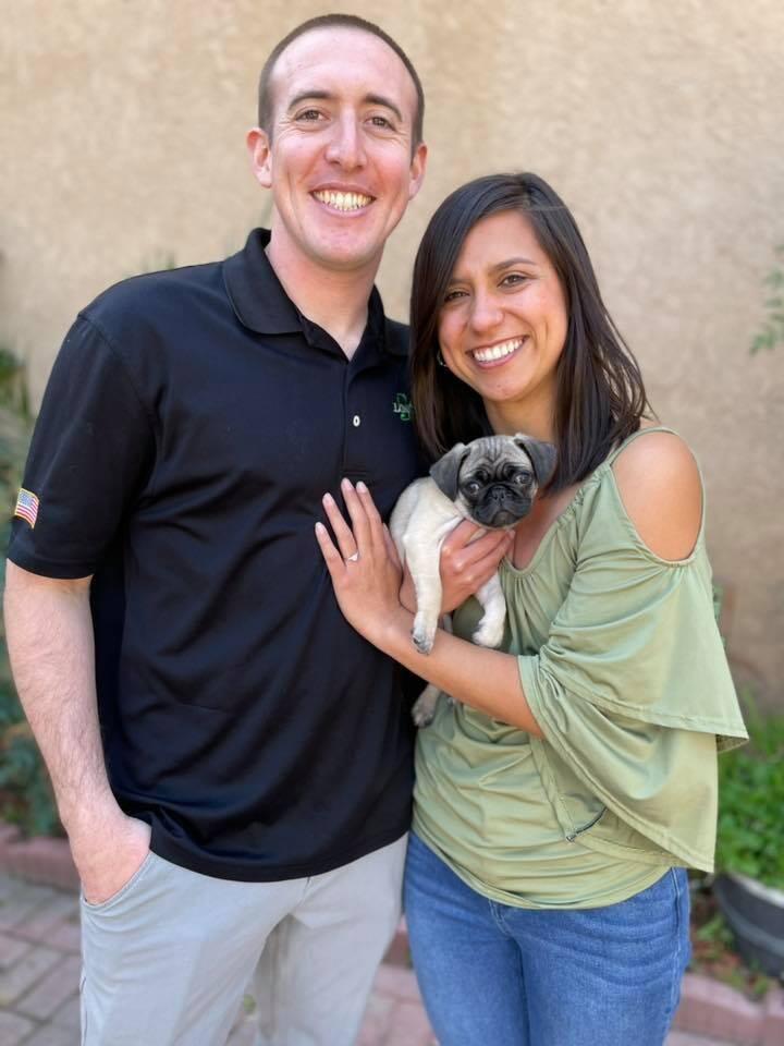 Conner proposes to Nicole with a puppy pug – Lulu! 