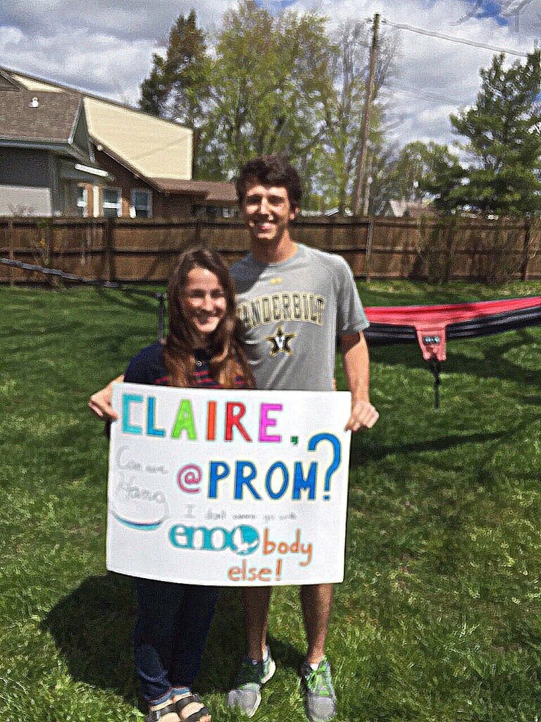 It all began with a prom-posal to go together as "friends" (although Claire might argue it all started as a 7th grade crush...)