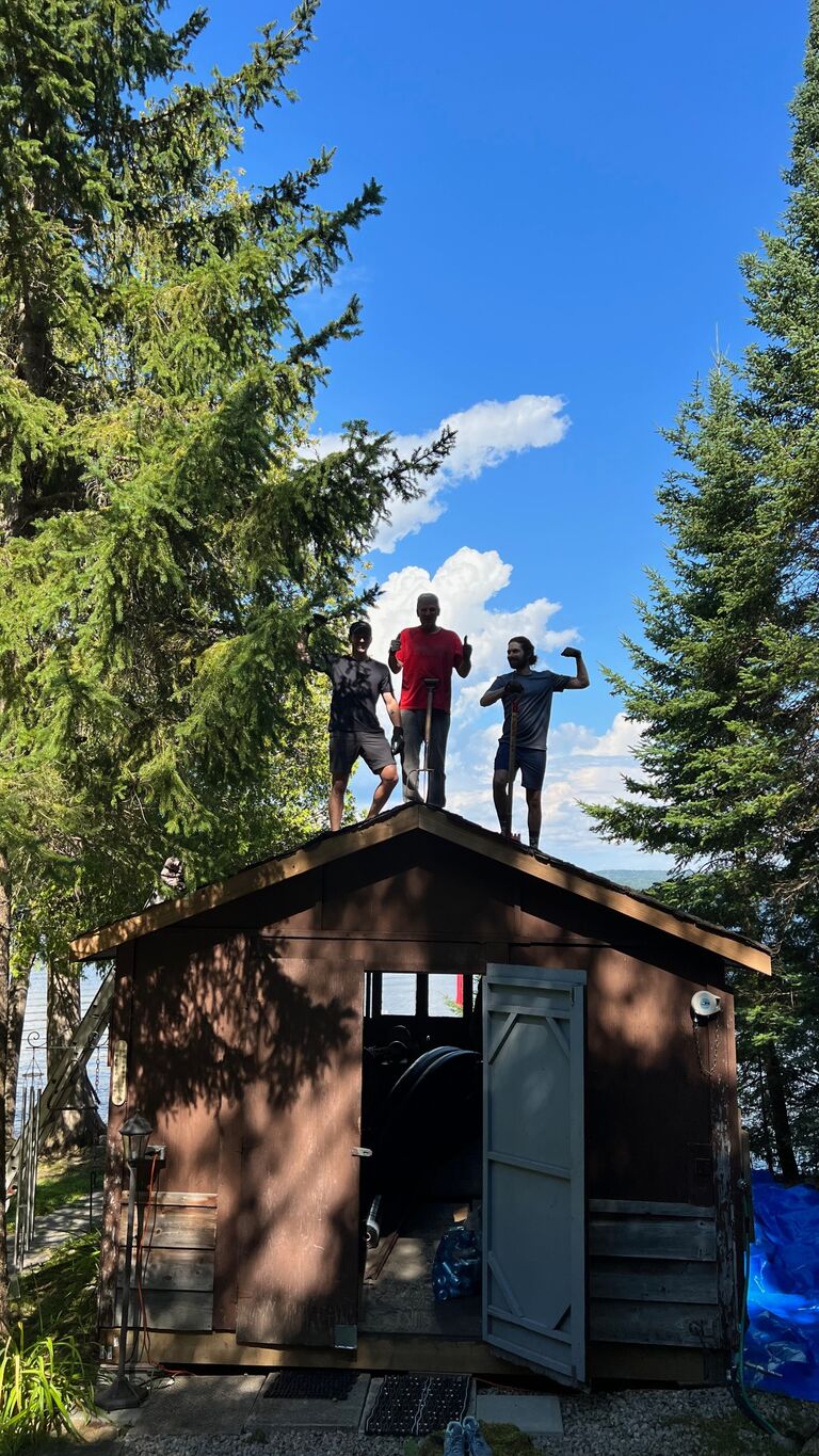 Building memories with Gary's future family!