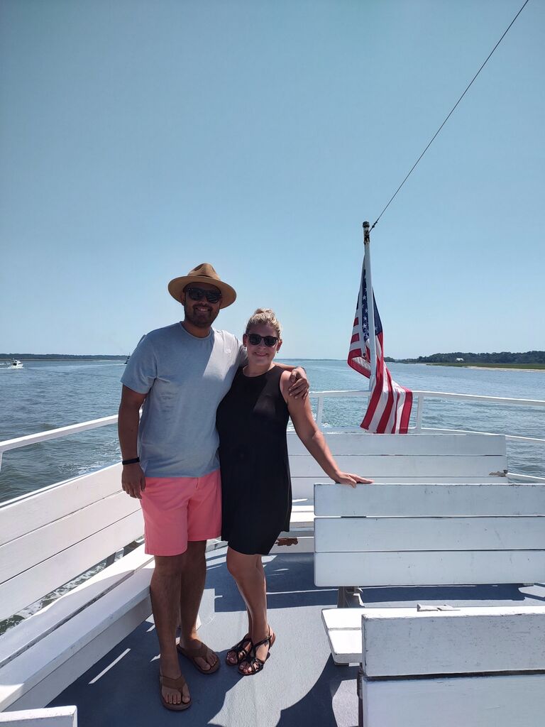 Daufuskie Island in Hilton Head! We had so much fun driving a golf cart around the island, jamming music and drinking the local Bramble Jam! Hilton Head was such a great trip! Lots of good food, a jazz music show, and lots beach bummin!