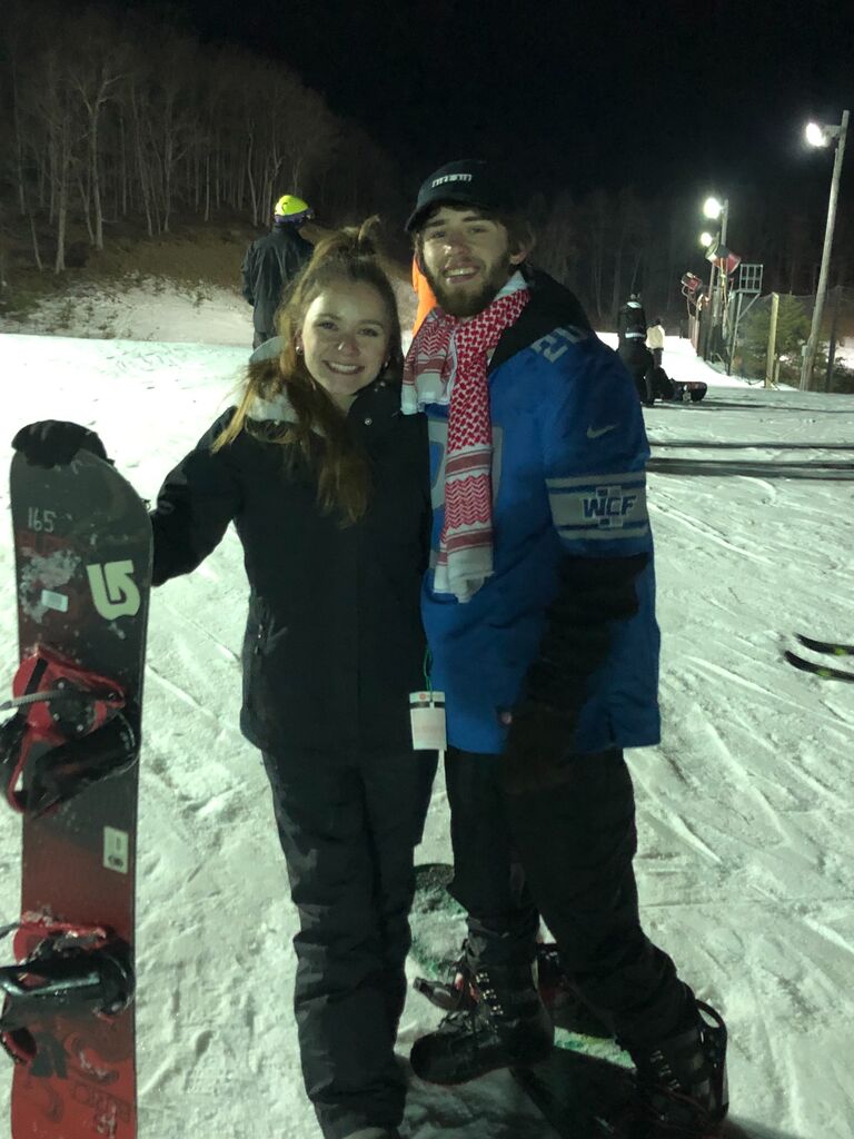 Smiling through the pain fo falling on our booties too much!