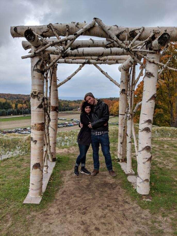 Nick and Ireland took their first trip together up-North