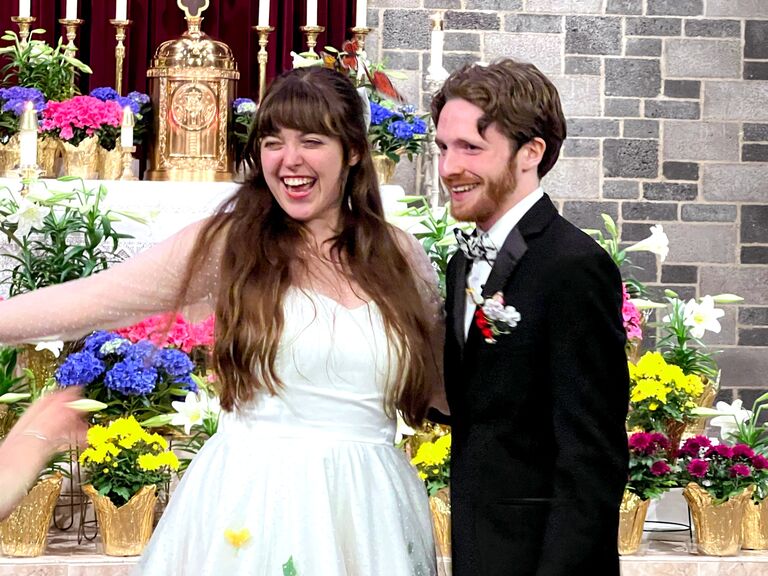 We got married with our immediate families.