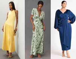 Three wedding guest dresses for a short torso