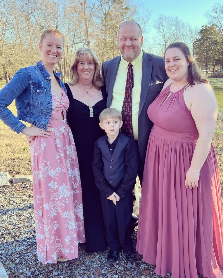 Family photo at Joe’s wedding