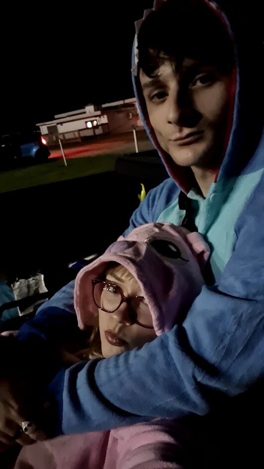 For one of our first dates, we went to a drive-in cinema, brought lots of snacks, and wore matching onesies. I think we saw the Barbie movie and something else about a haunted house.