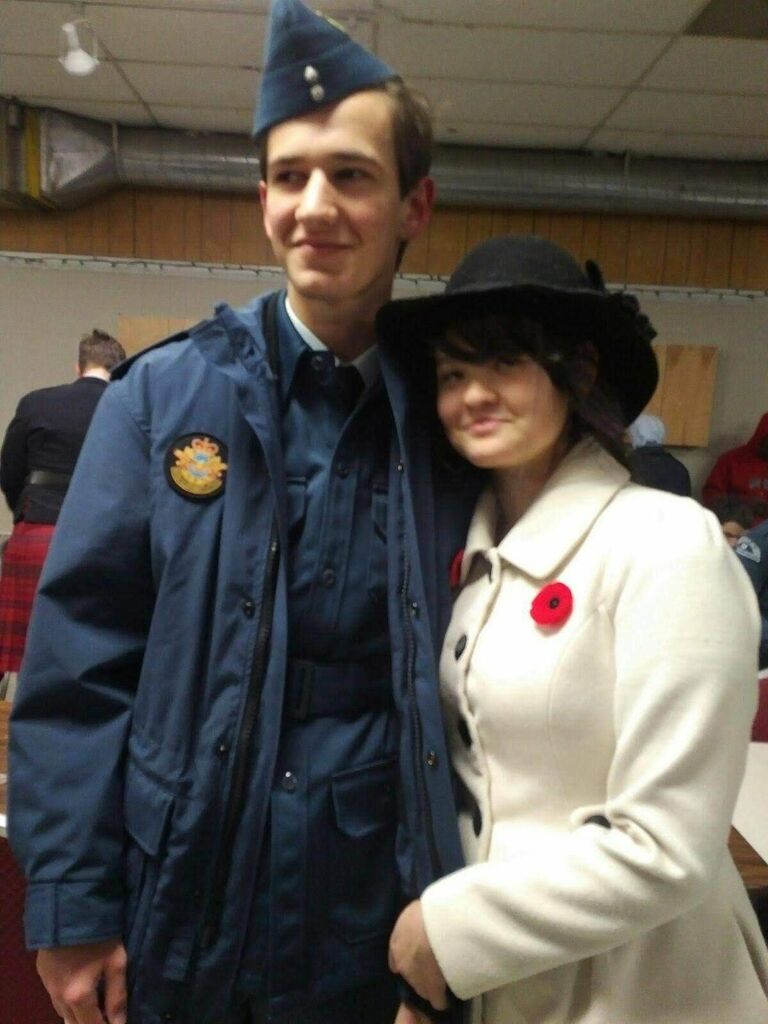 Our first picture with each other, in grade 11!