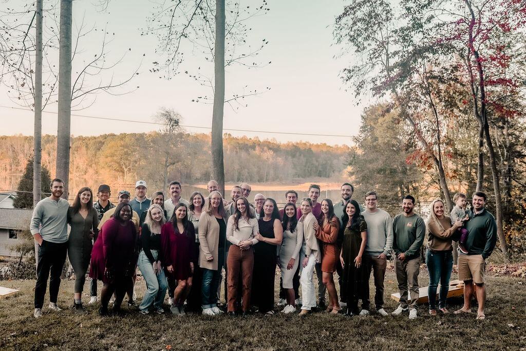 Our amazing engagement party our friends and family threw us before leaving for TX