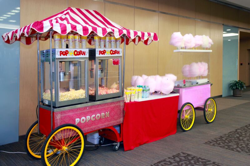 Food cart - brother and sister birthday party ideas