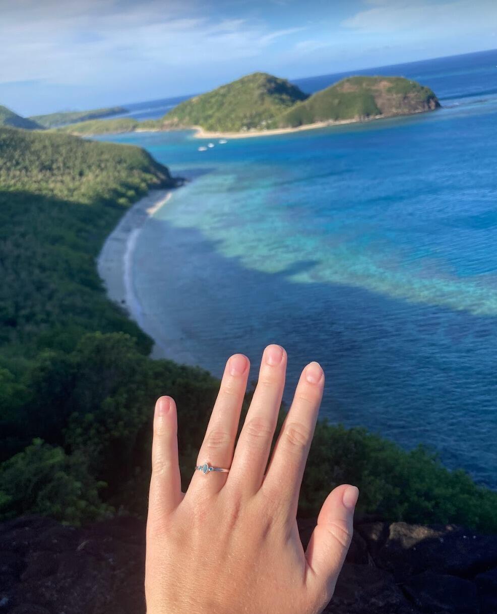 Fiji - Our travels begin with a stopover in the Yasawa Islands for a week of ocean activities. Evan proposed at sunrise on our fourth day there! Not a bad way to kick off a 4-month adventure. 