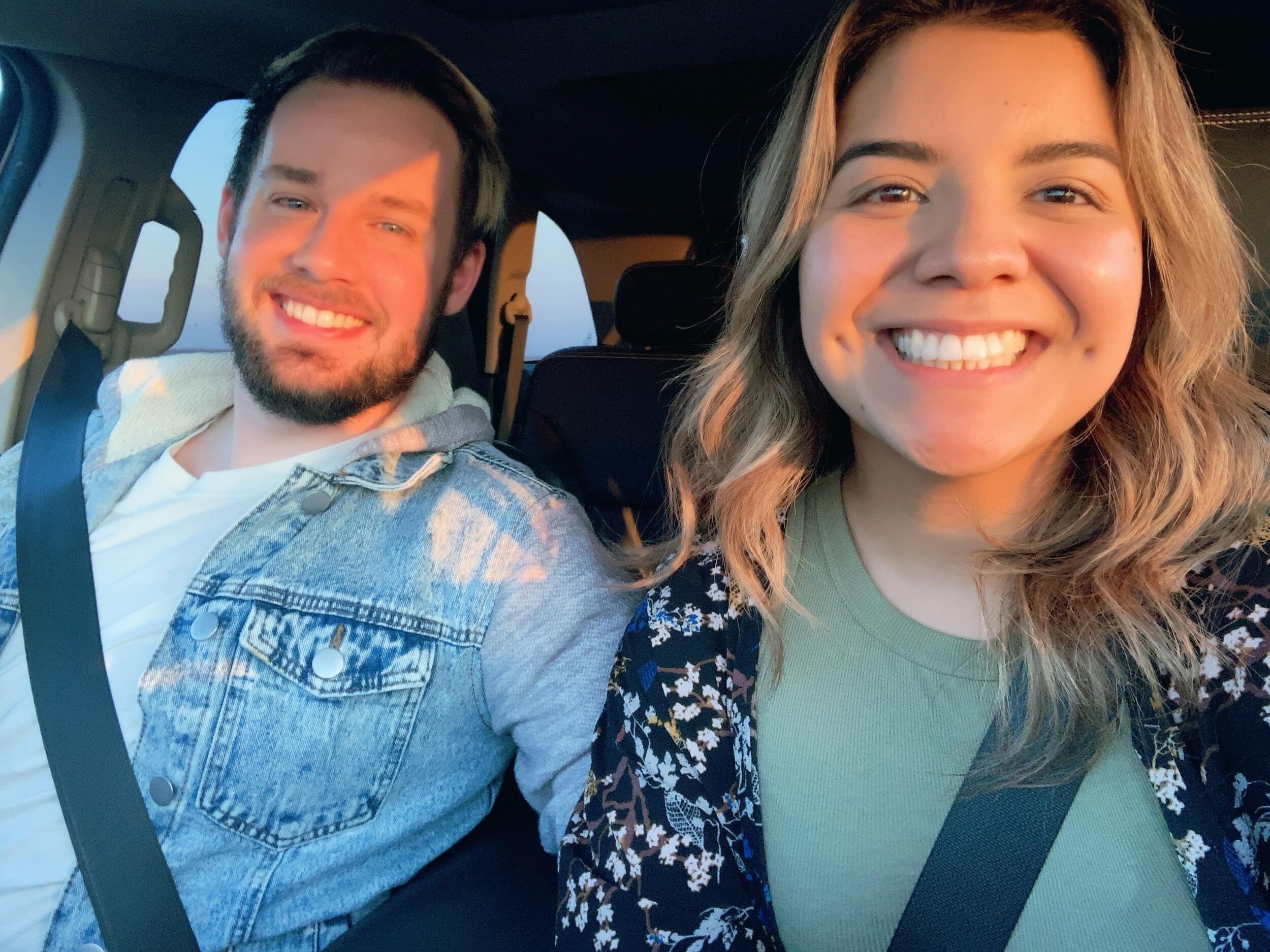 Day we met in person. We had pupusas from Toti's. This was at the peak of covid and we weren't allowed to eat inside restaurants so we ate in the car and it was messy. 
He asked me to be his girlfriend. I said no and started crying. 
